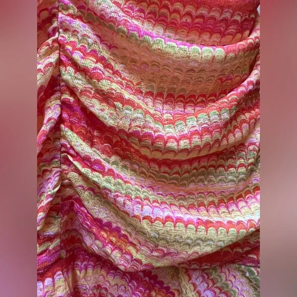 🧡 NWT! Orange Lettuce Trim Dress - Picture 4 of 7